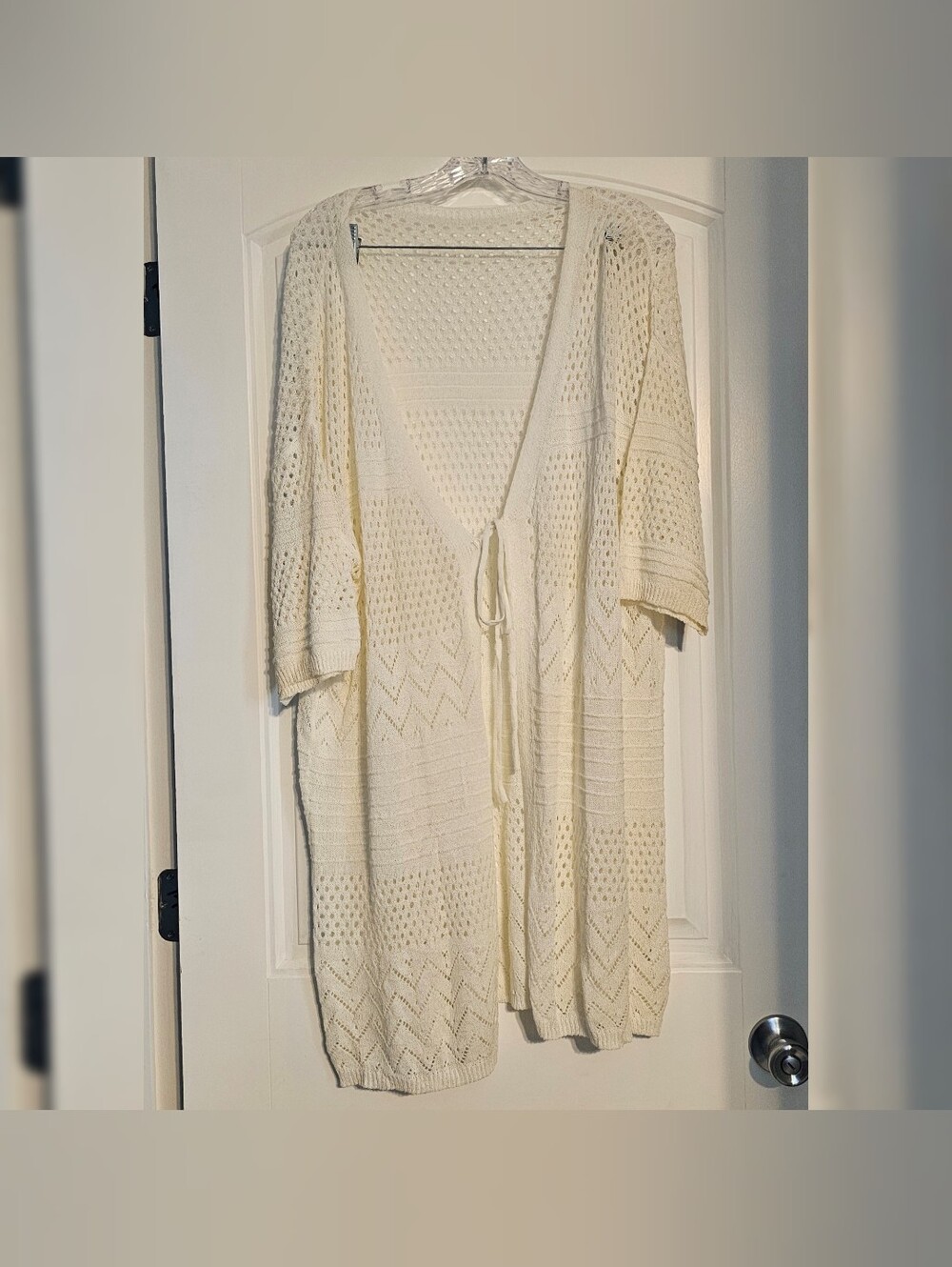 Women's Knit Swimsuit Cover-Up Tie Front